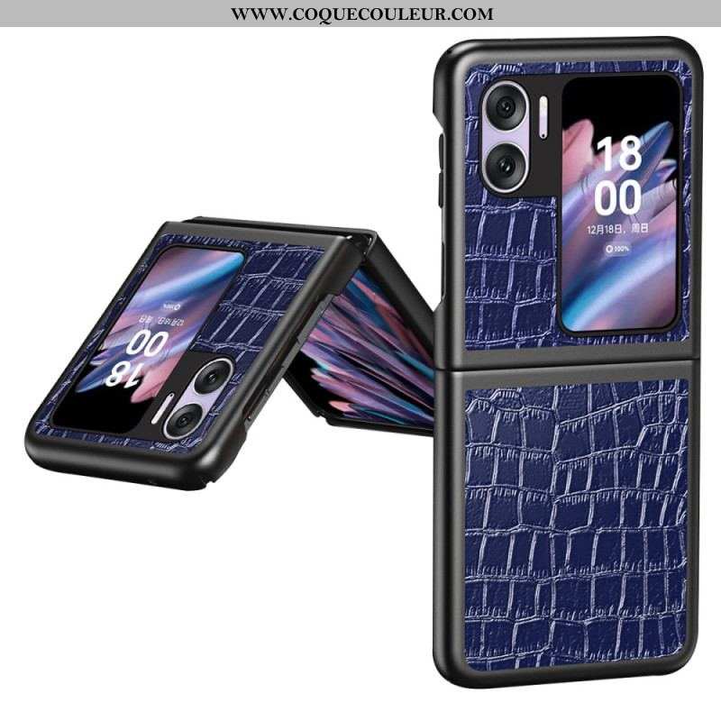 Coque Oppo Find N2 Flip Texture Crocodile