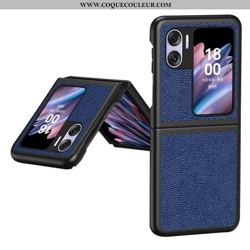 Coque Oppo Find N2 Flip Simili Cuir Litchi