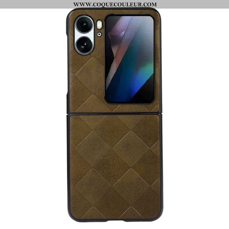 Coque Oppo Find N2 Flip Style Tissé