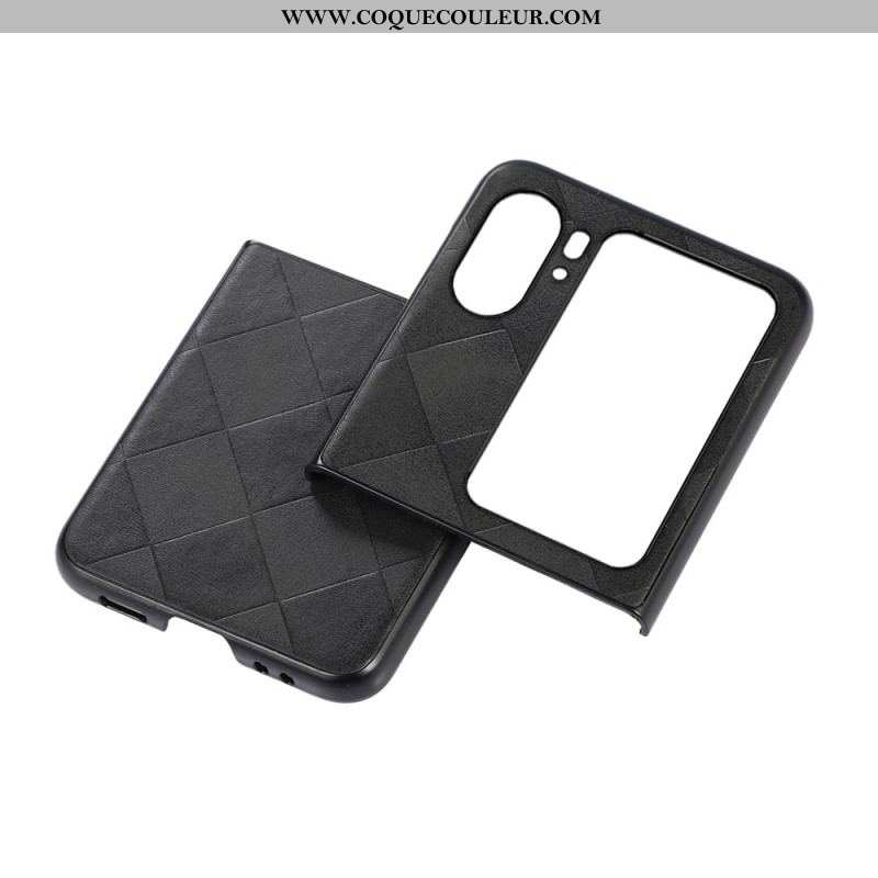 Coque Oppo Find N2 Flip Style Tissé