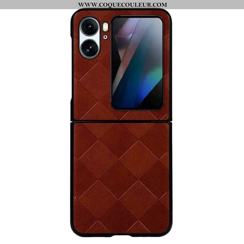 Coque Oppo Find N2 Flip Style Tissé