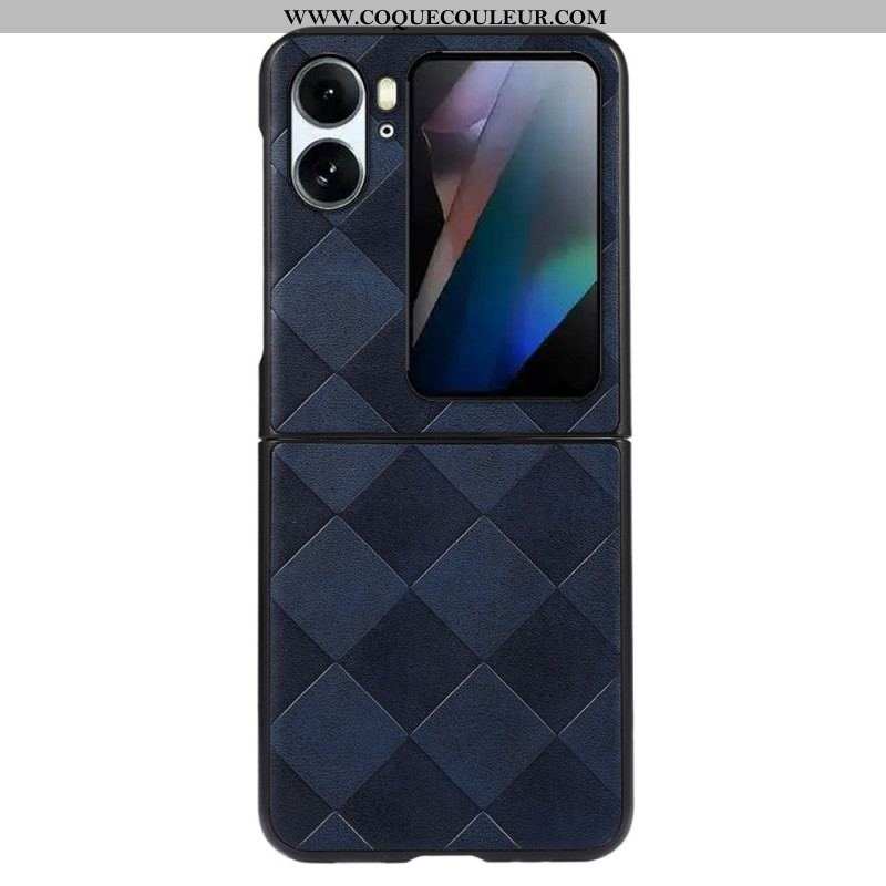 Coque Oppo Find N2 Flip Style Tissé