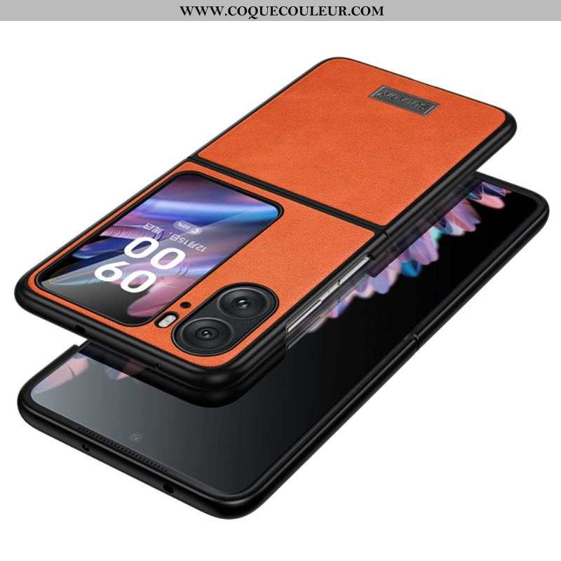 Coque Oppo Find N2 Flip Effet Cuir SULADA