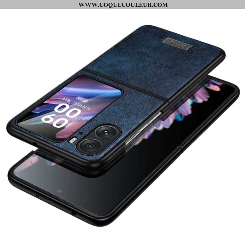 Coque Oppo Find N2 Flip Effet Cuir SULADA