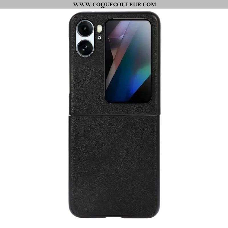 Coque Oppo Find N2 Flip Texture Cuir