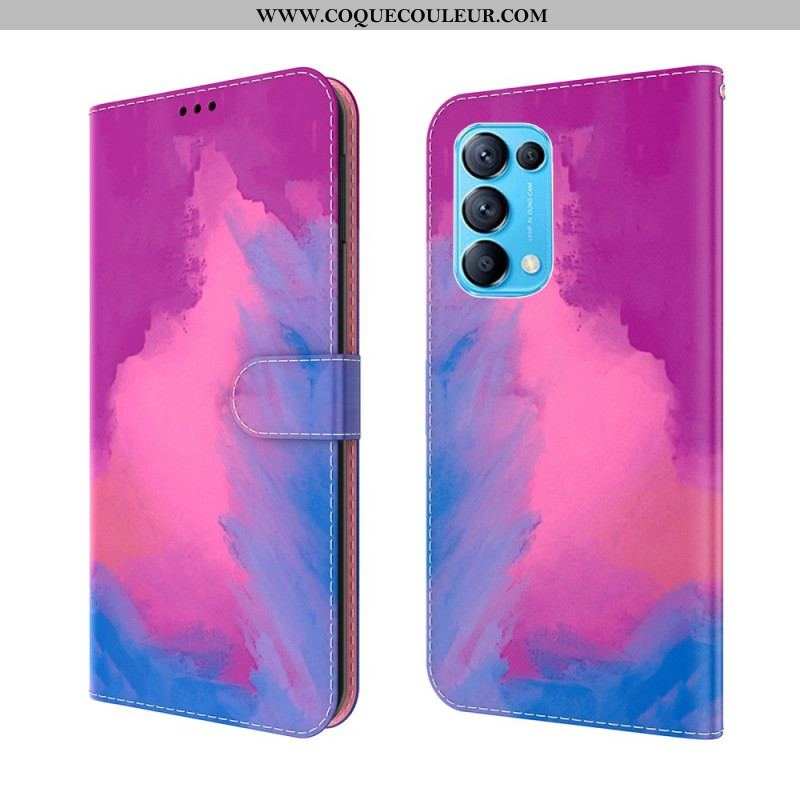 Housse Oppo Find X3 Lite Aquarelle