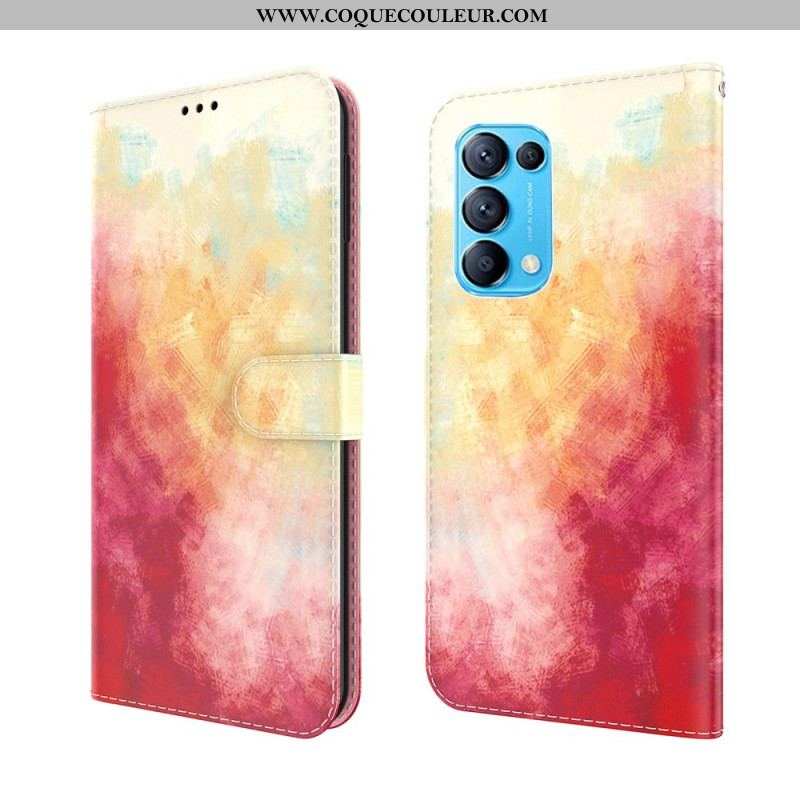 Housse Oppo Find X3 Lite Aquarelle