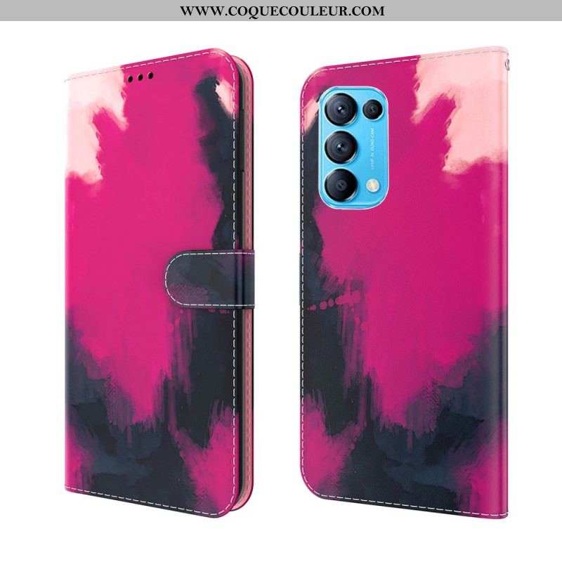 Housse Oppo Find X3 Lite Aquarelle