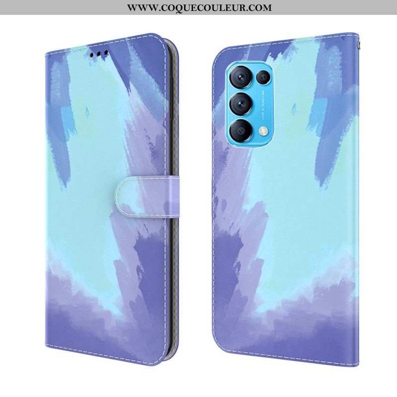 Housse Oppo Find X3 Lite Aquarelle