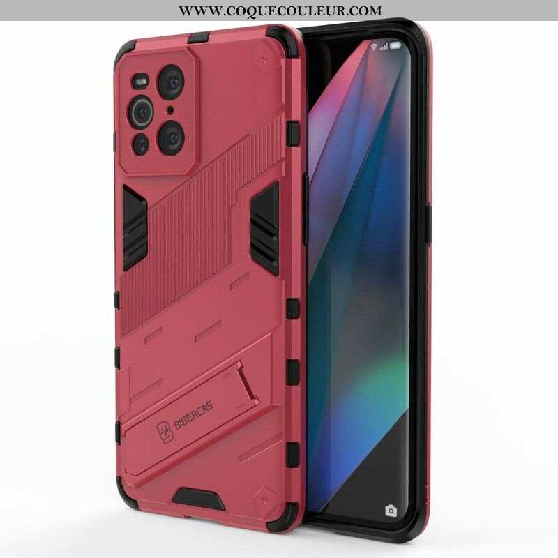 Coque Oppo Find X3 / X3 Pro Support Amovible Deux Positions Mains Libres