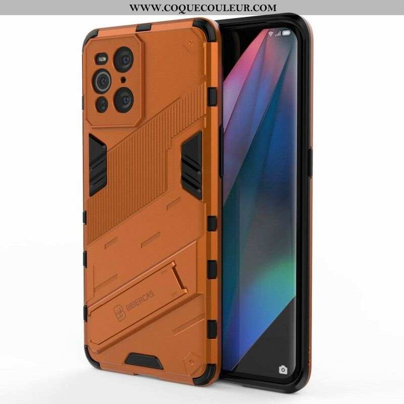 Coque Oppo Find X3 / X3 Pro Support Amovible Deux Positions Mains Libres