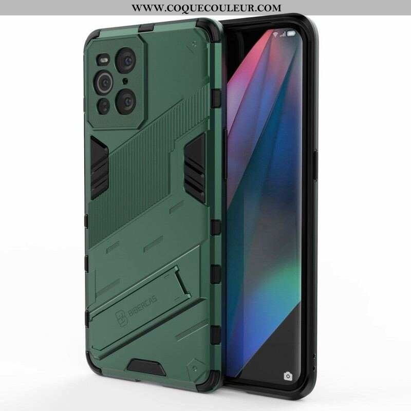 Coque Oppo Find X3 / X3 Pro Support Amovible Deux Positions Mains Libres