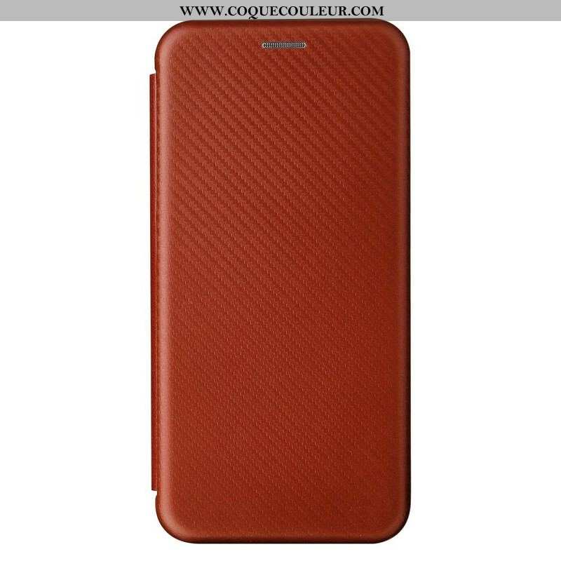 Flip Cover Oppo Find X3 / X3 Pro Silicone Carbone Coloré