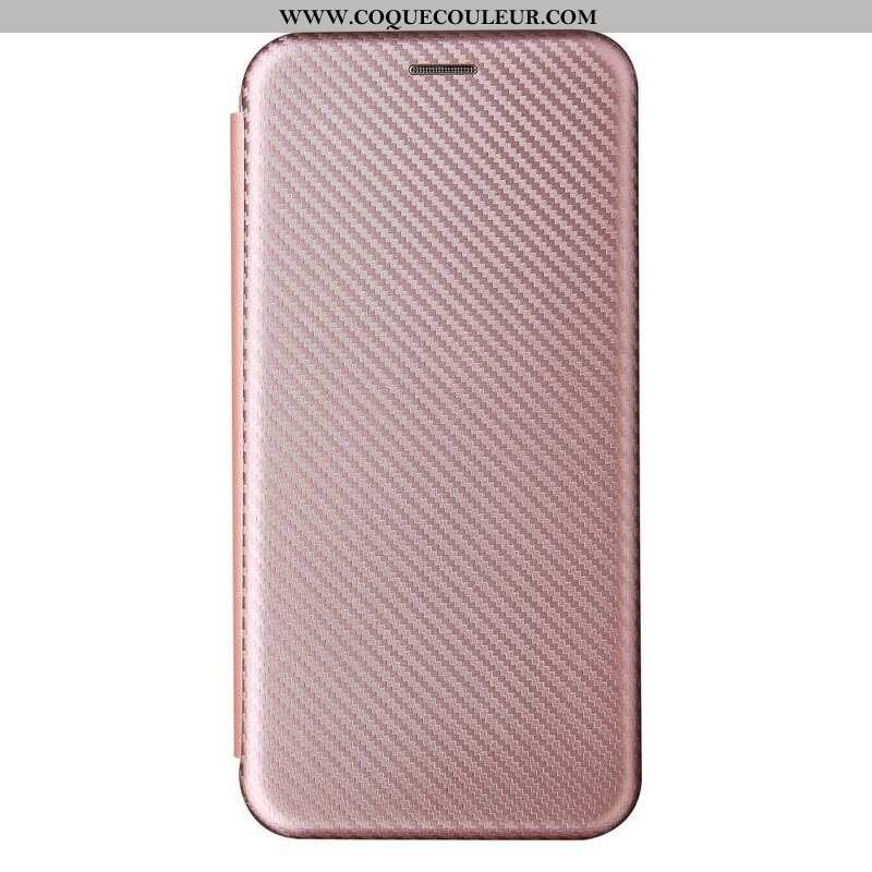 Flip Cover Oppo Find X3 / X3 Pro Silicone Carbone Coloré