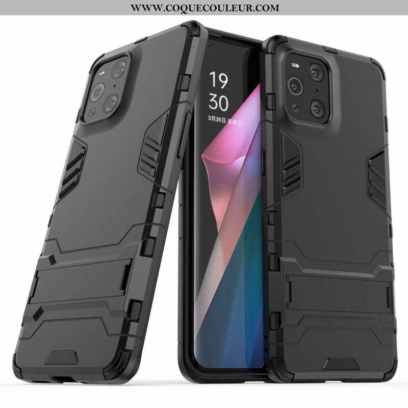 Coque Oppo Find X3 / X3 Pro Résistante Languette