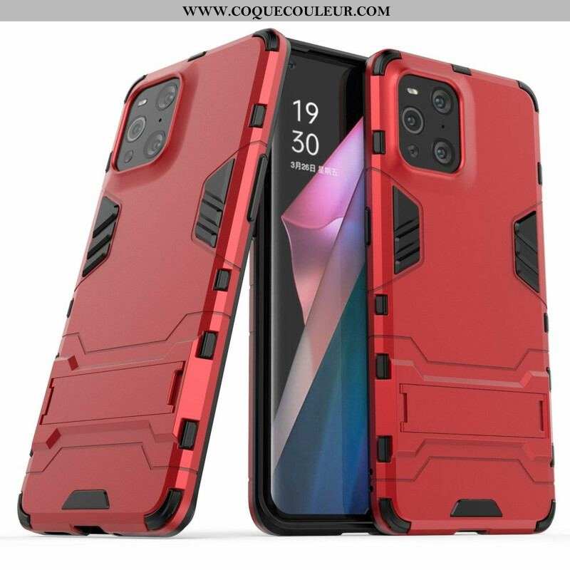 Coque Oppo Find X3 / X3 Pro Résistante Languette