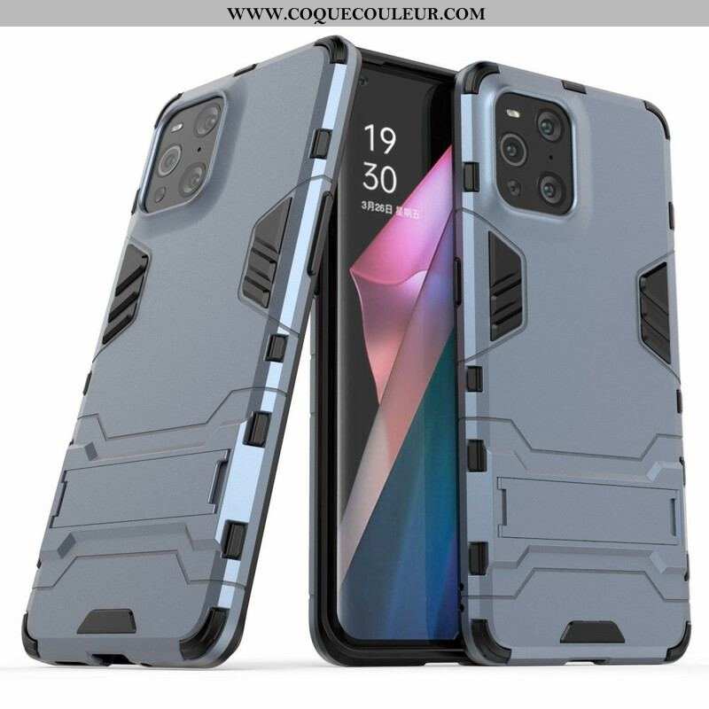 Coque Oppo Find X3 / X3 Pro Résistante Languette