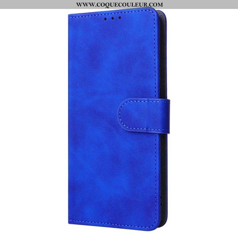 Housse Oppo Find X5 Lite Effet Cuir Uni à Lanière