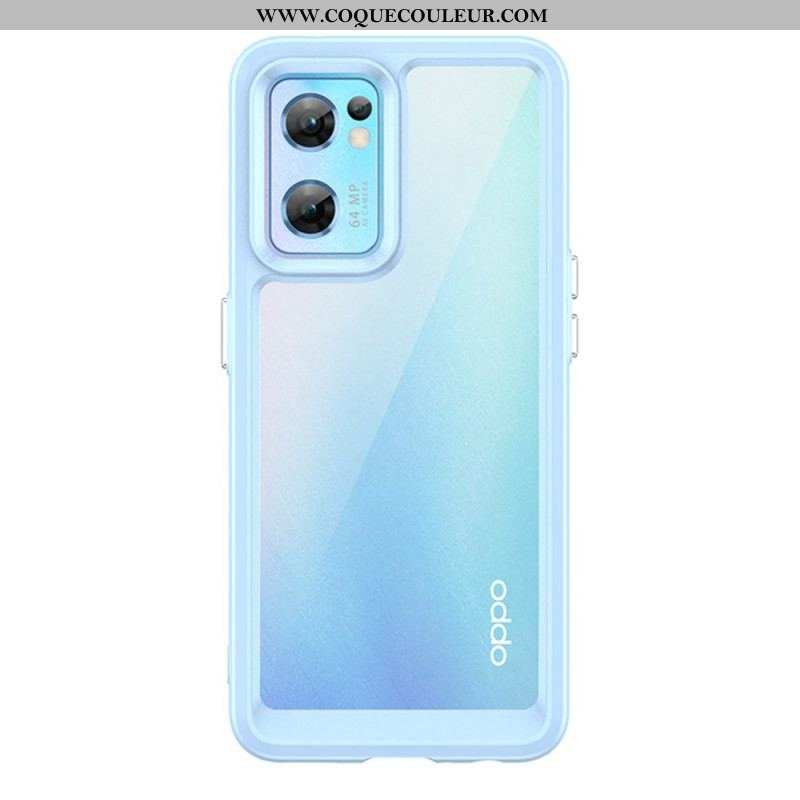 Coque Oppo Find X5 Lite Hybride Rebords Colorés