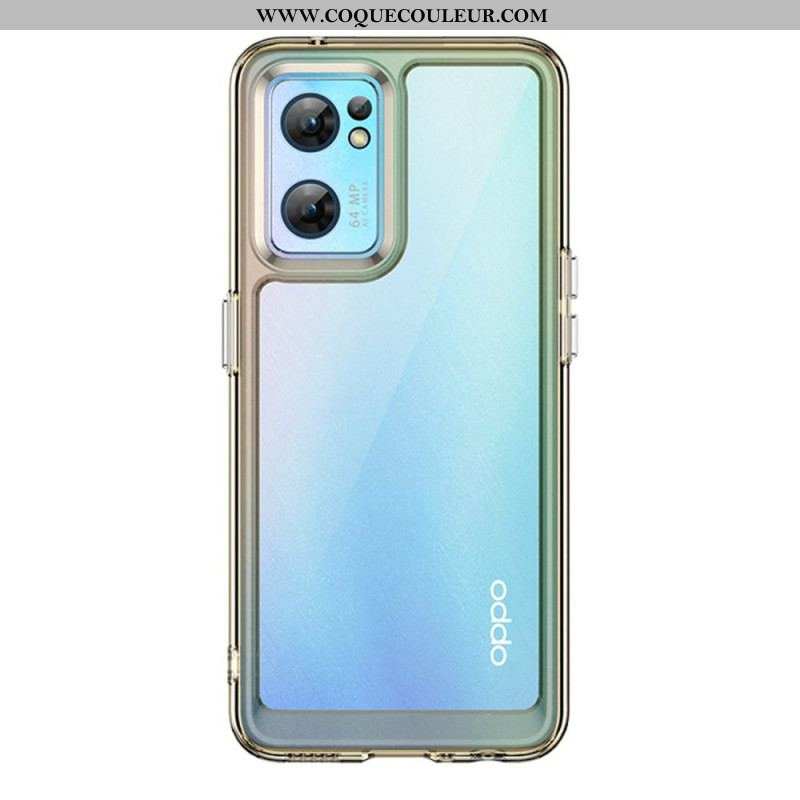 Coque Oppo Find X5 Lite Hybride Rebords Colorés