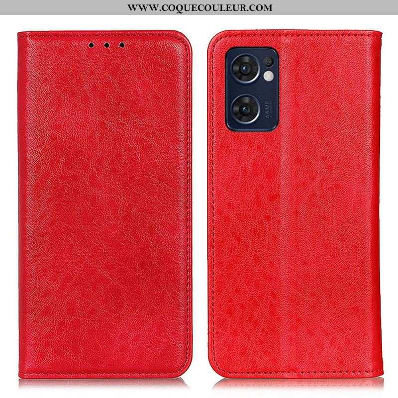 Flip Cover Oppo Find X5 Lite Texture Cuir