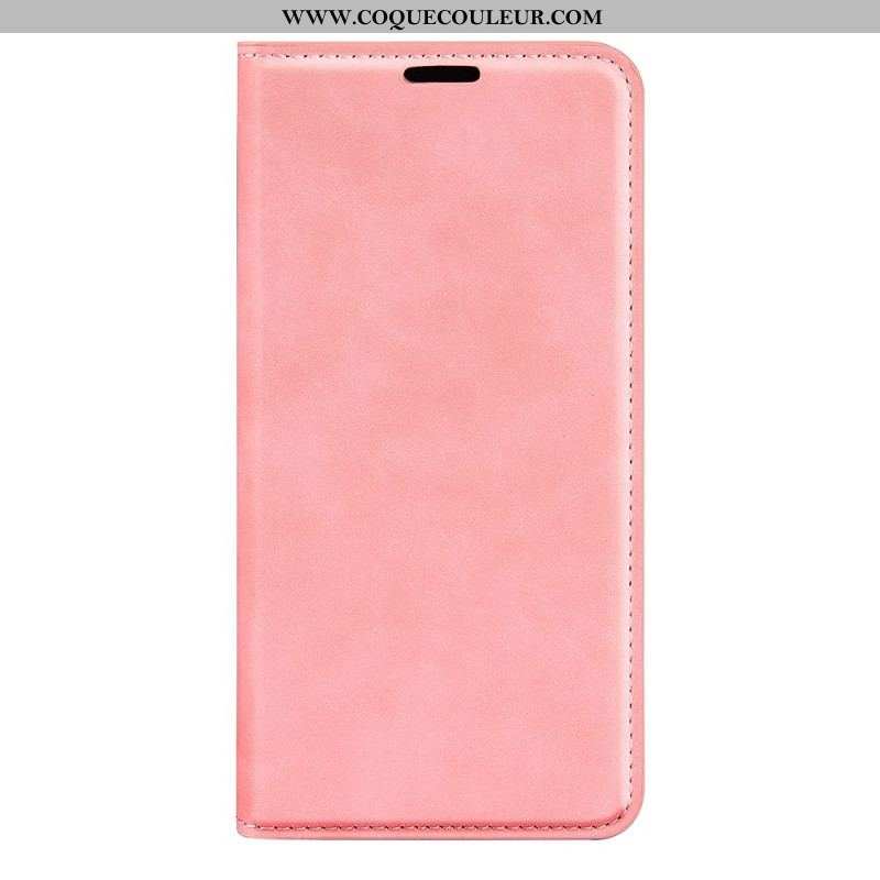 Flip Cover Oppo Find X5 Lite Simili Cuir Uni