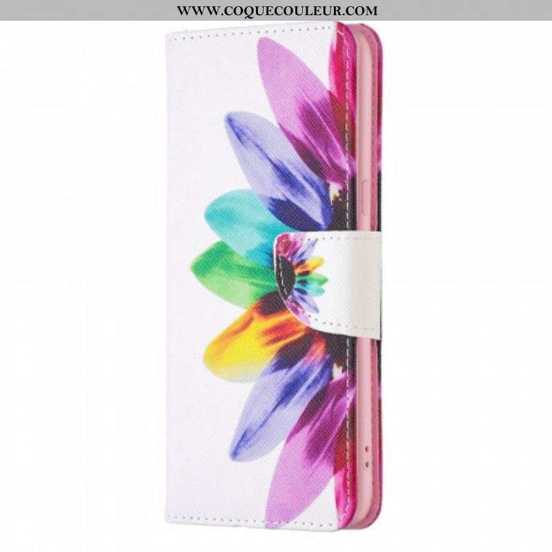 Housse Oppo Find X5 Fleur Aquarelle