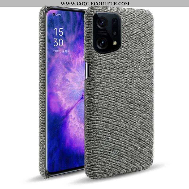 Coque Oppo Find X5 Tissu Chic