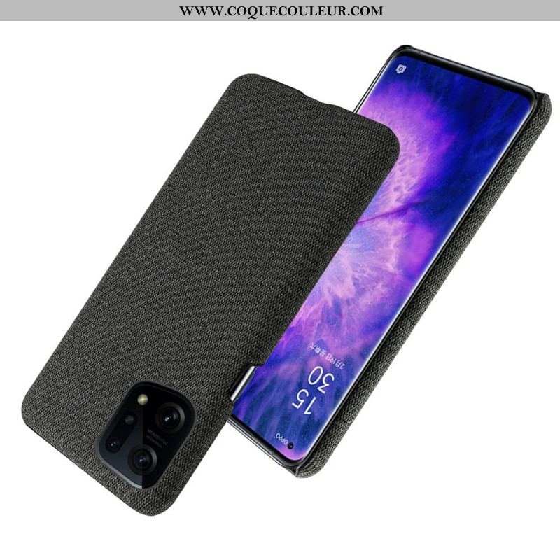 Coque Oppo Find X5 Tissu Chic