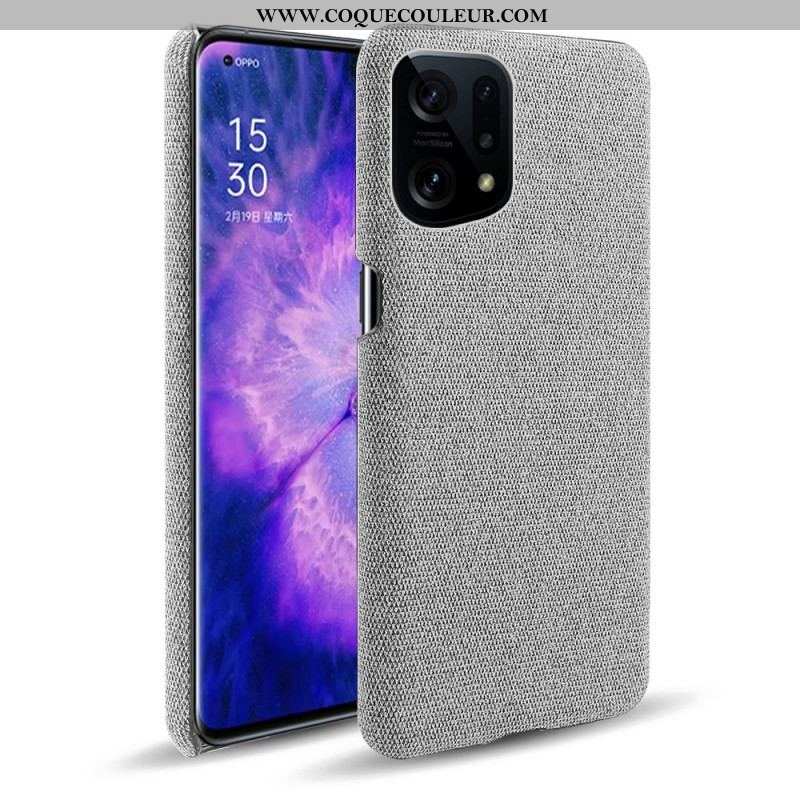 Coque Oppo Find X5 Tissu Chic