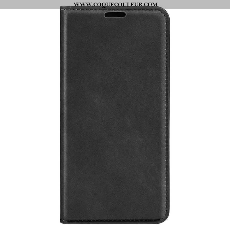 Flip Cover Oppo Find X5 Effet Cuir Douceur Soie