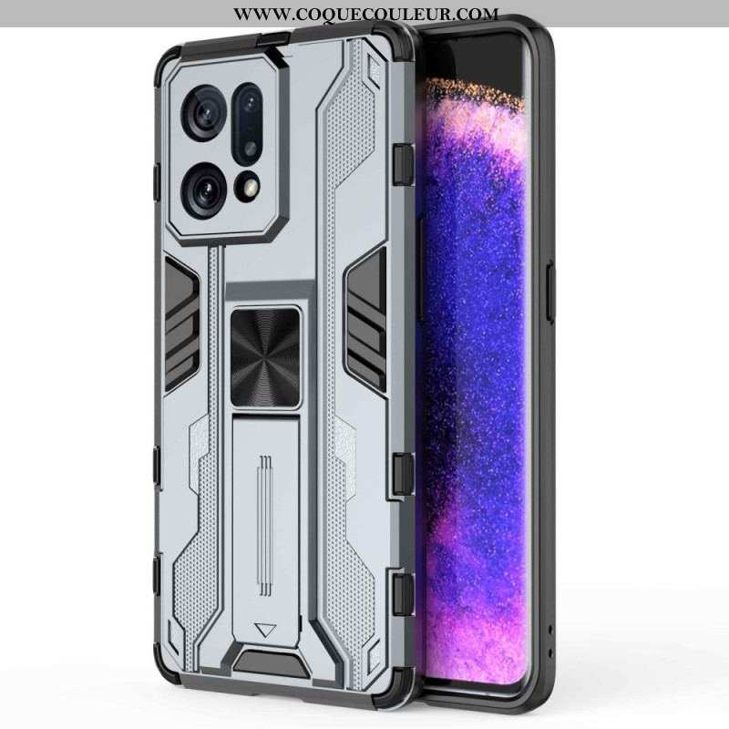 Coque Oppo Find X5 Support Amovible Vertical et Horizontal