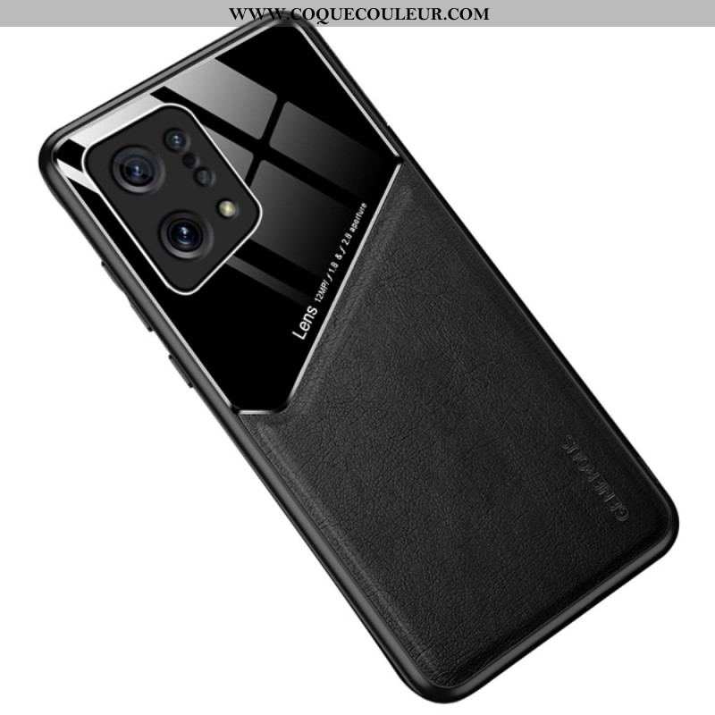 Coque Oppo Find X5 Simili Cuir Haut de Gamme