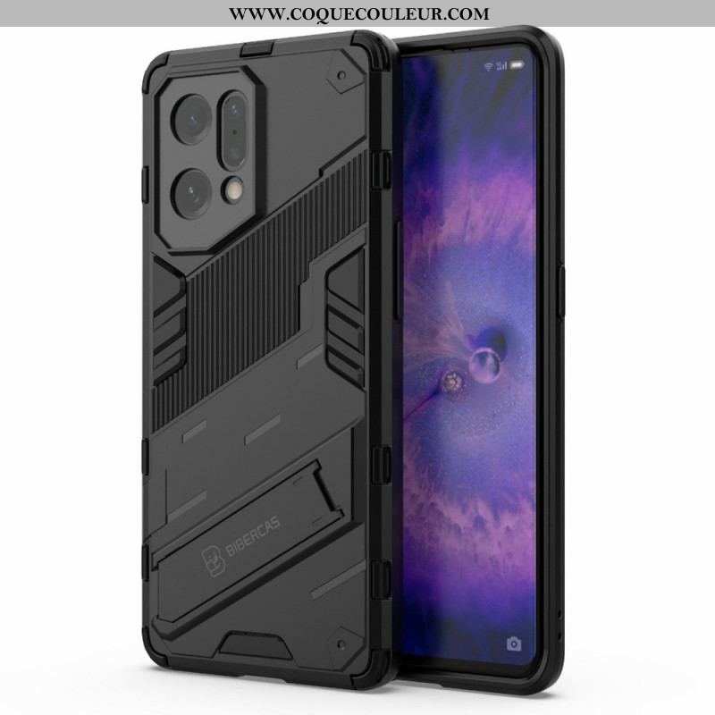 Coque Oppo Find X5 Support Amovible Deux Positions Mains Libres