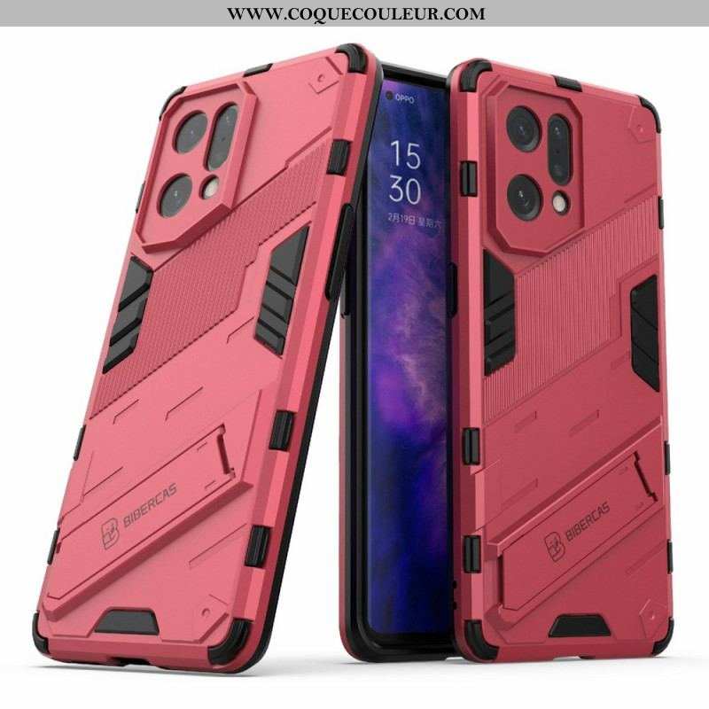 Coque Oppo Find X5 Support Amovible Deux Positions Mains Libres