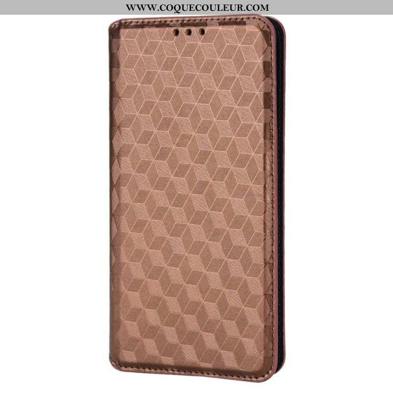 Flip Cover Oppo Find X5 Effet Cuir Diamant