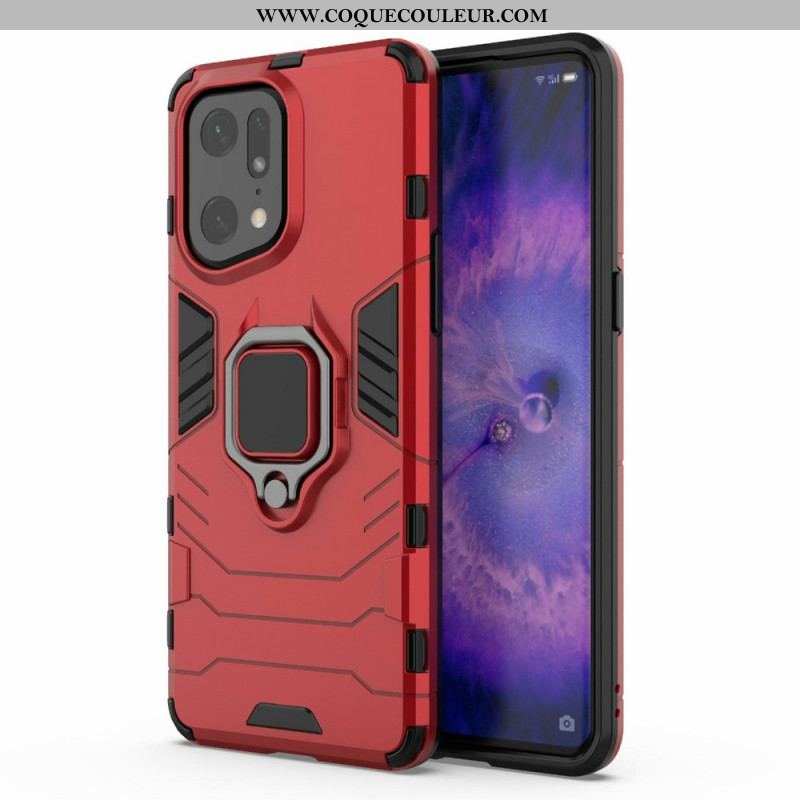 Coque Oppo Find X5 Pro Ring Résistante