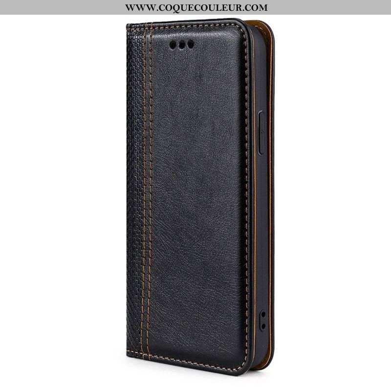 Flip Cover Oppo Find X5 Pro Effet Cuir Vintage