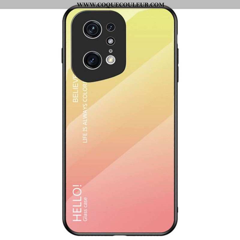 Coque Oppo Find X5 Pro Verre Trempé Hello