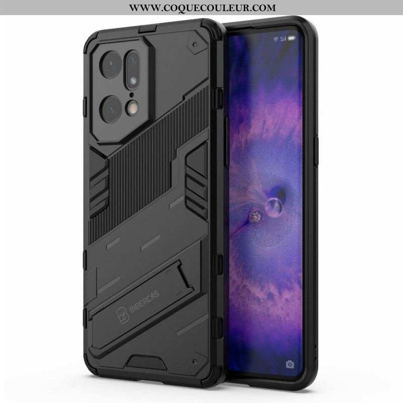 Coque Oppo Find X5 Pro Support Amovible Deux Positions Mains Libres