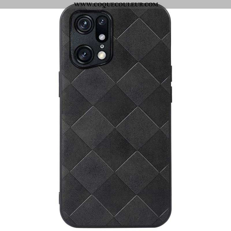 Coque Oppo Find X5 Pro Texture Tissée