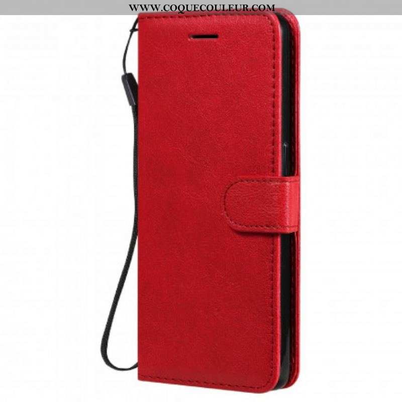 Housse Oppo Reno 6 5G Solid Color Serie à Lanière