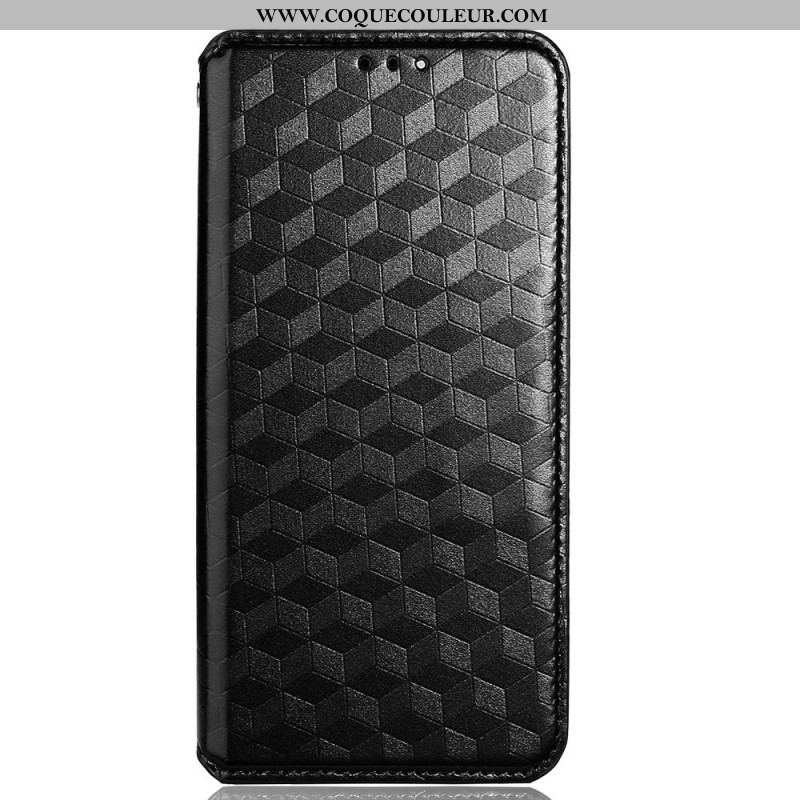 Flip Cover Oppo Reno 6 5G Effet Cuir Diamant 3D