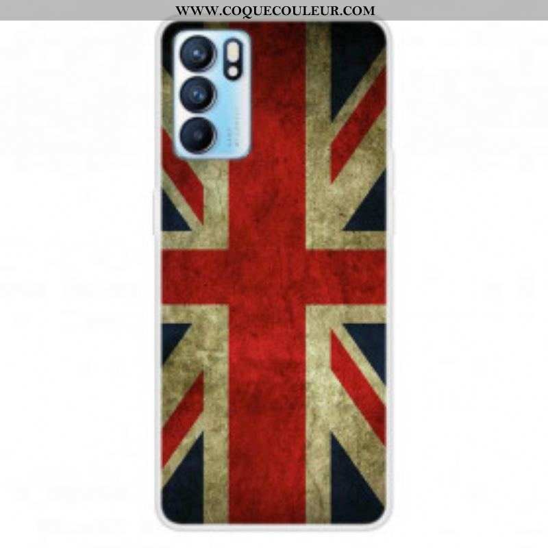 Coque Oppo Reno 6 5G Drapeau Anglais