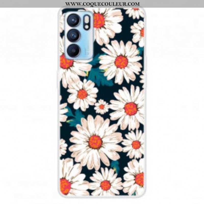 Coque Oppo Reno 6 5G Marguerites