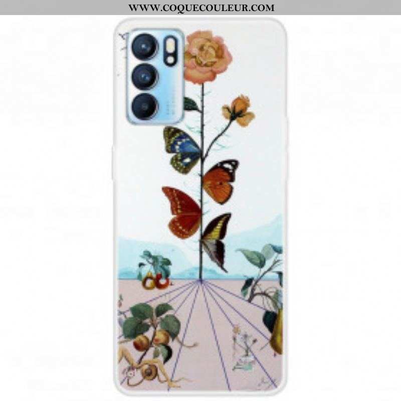 Coque Oppo Reno 6 5G Papillons de la Nature