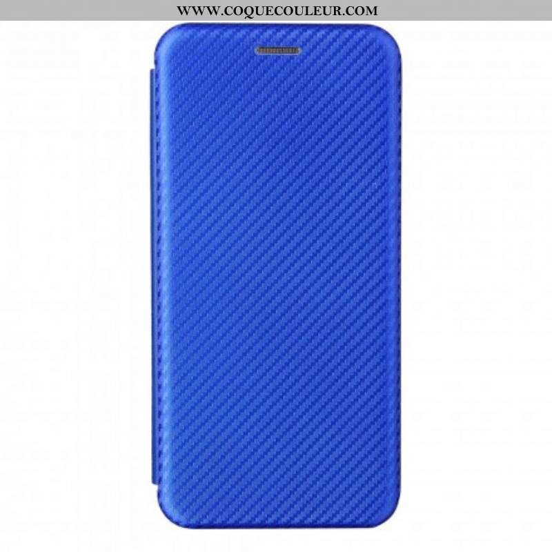 Flip Cover Oppo Reno 6 5G Silicone Carbone Coloré