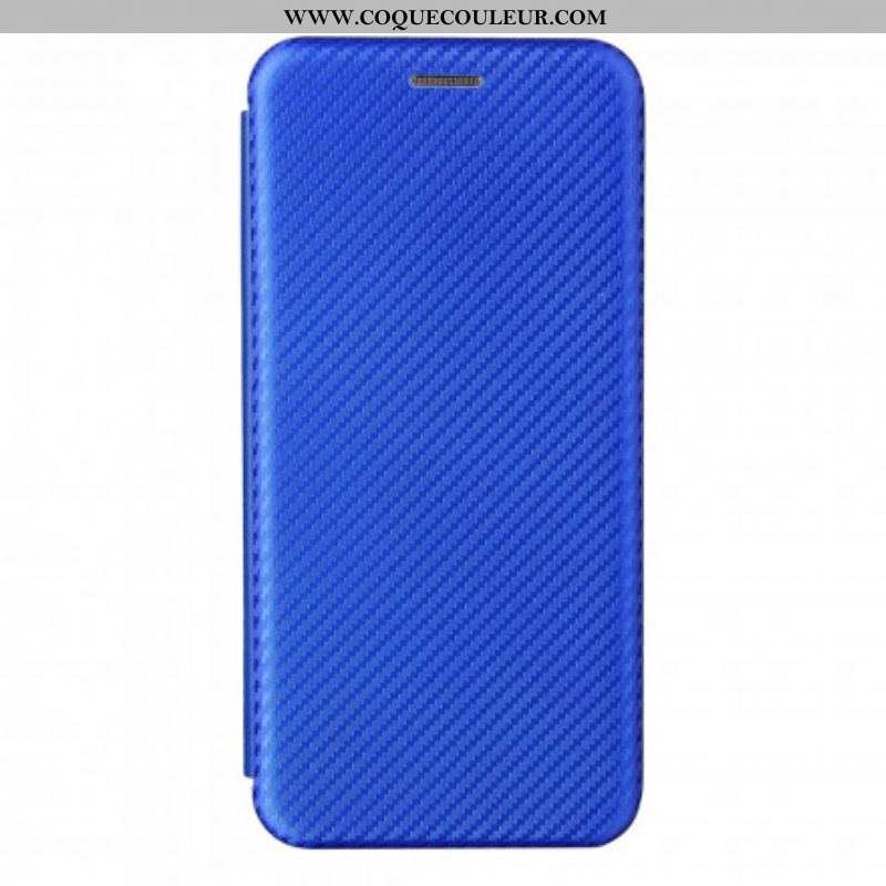 Flip Cover Oppo Reno 6 5G Silicone Carbone Coloré