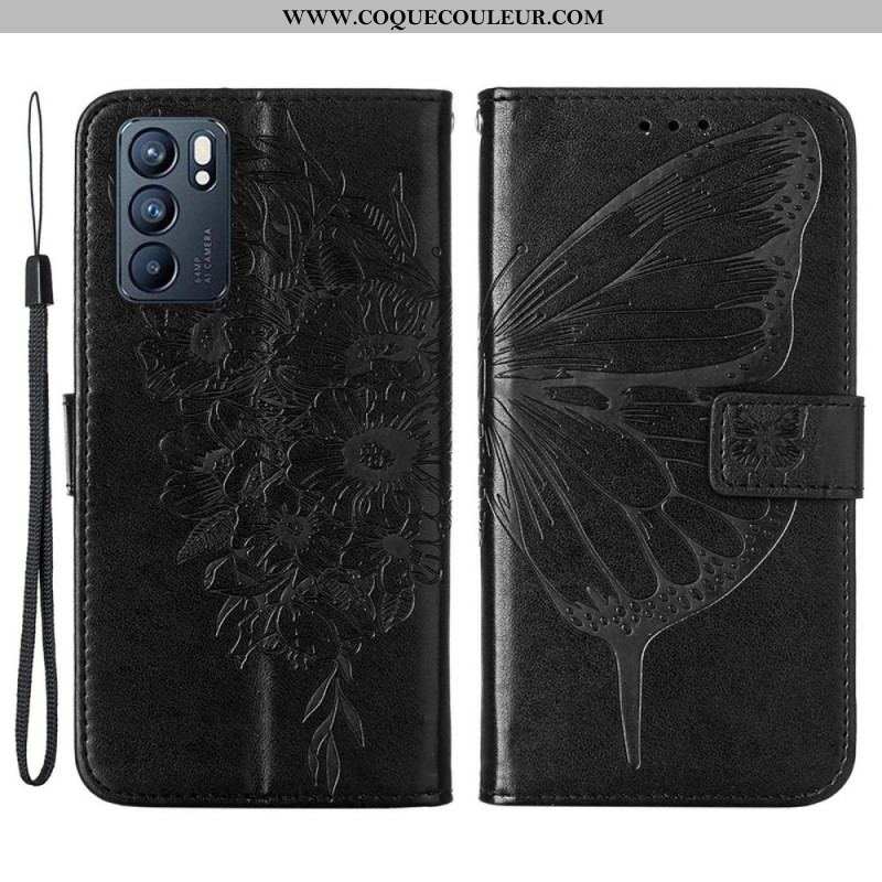 Housse Oppo Reno 6 5G Papillon Design