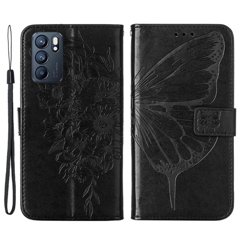 Housse Oppo Reno 6 5G Papillon Design